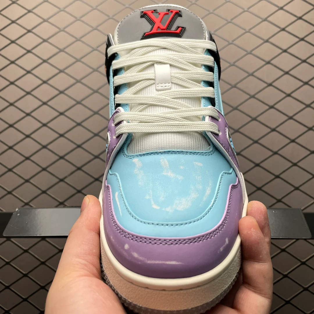 LV Trainers Blue Lilac - Image 5