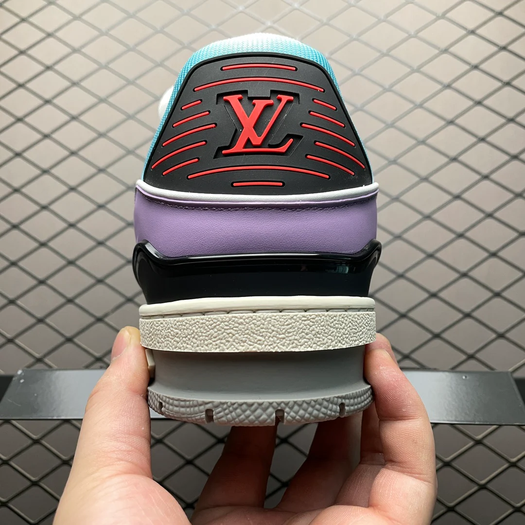 LV Trainers Blue Lilac - Image 6