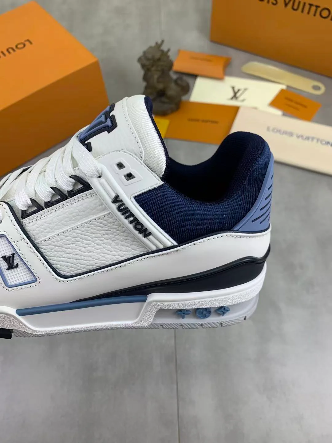 LV Trainers Blue White - Image 7
