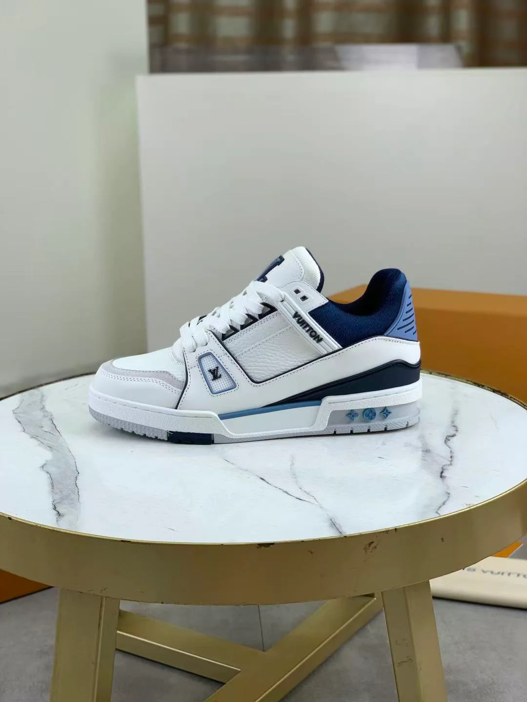 LV Trainers Blue White - Image 9