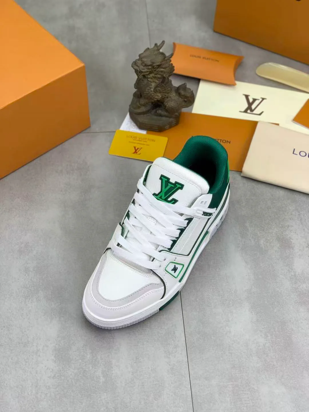 LV Trainers Green White - Image 7