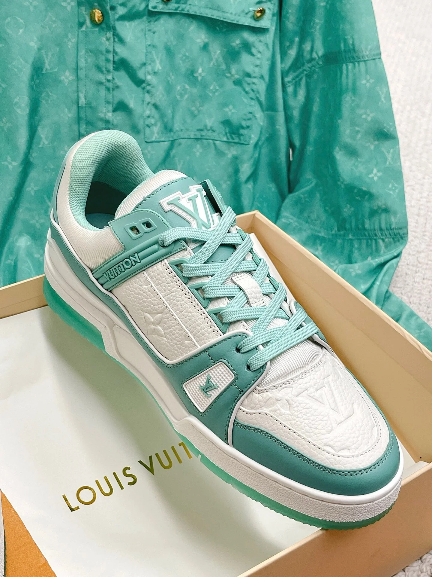 LV Trainers Mint - Image 7