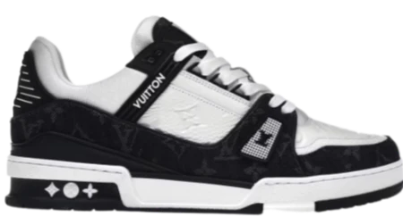LV Trainers Monogram Denim Black