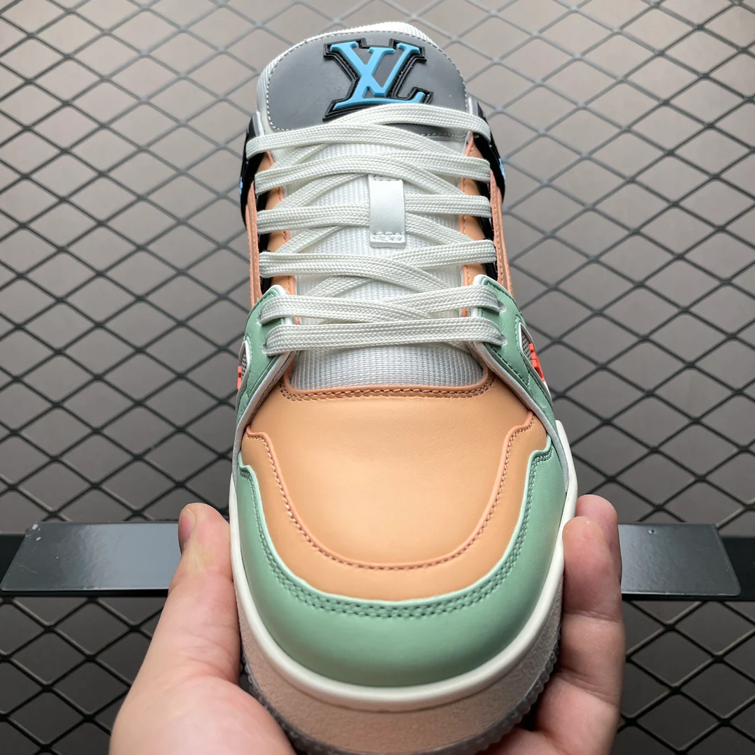 LV Trainers Orange Sage - Image 5