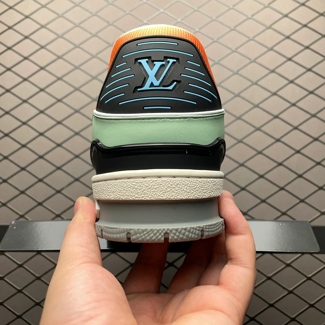 LV Trainers Orange Sage - Image 6