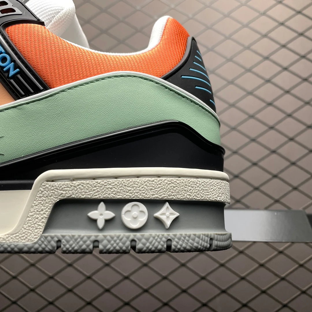 LV Trainers Orange Sage - Image 8