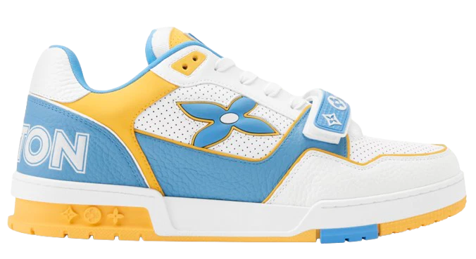 LV Trainers Velcro Blue Yellow