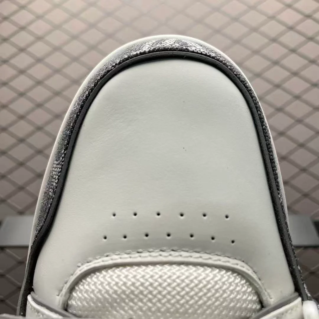 LV Trainers Velcro Denim Grey - Image 3
