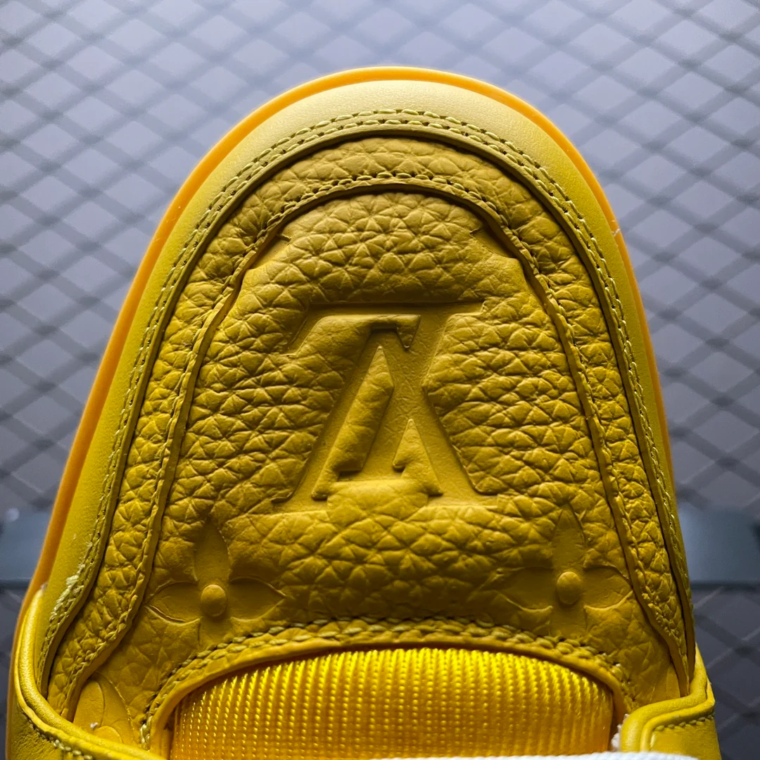 LV Trainers Yellow Embossed Monogram - Image 5