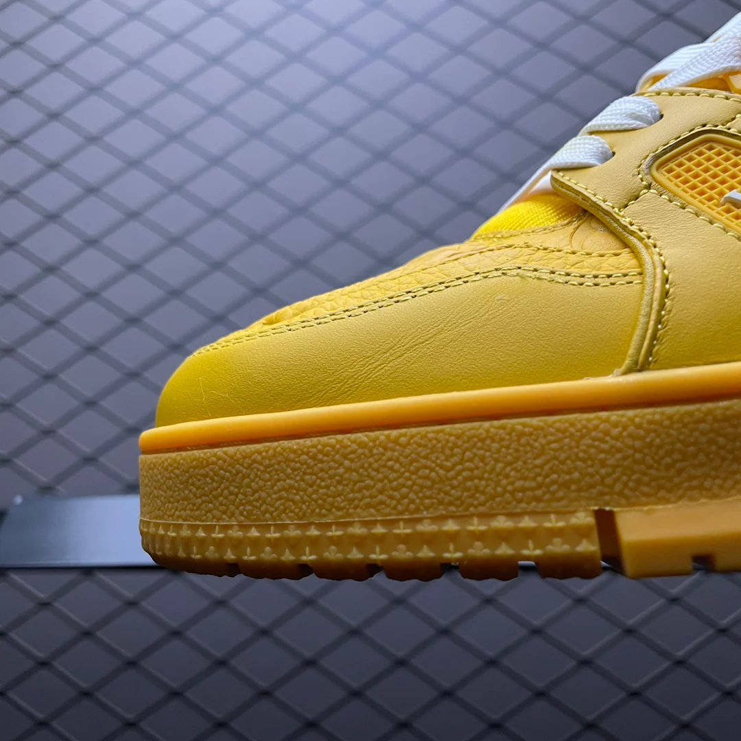 LV Trainers Yellow Embossed Monogram - Image 6