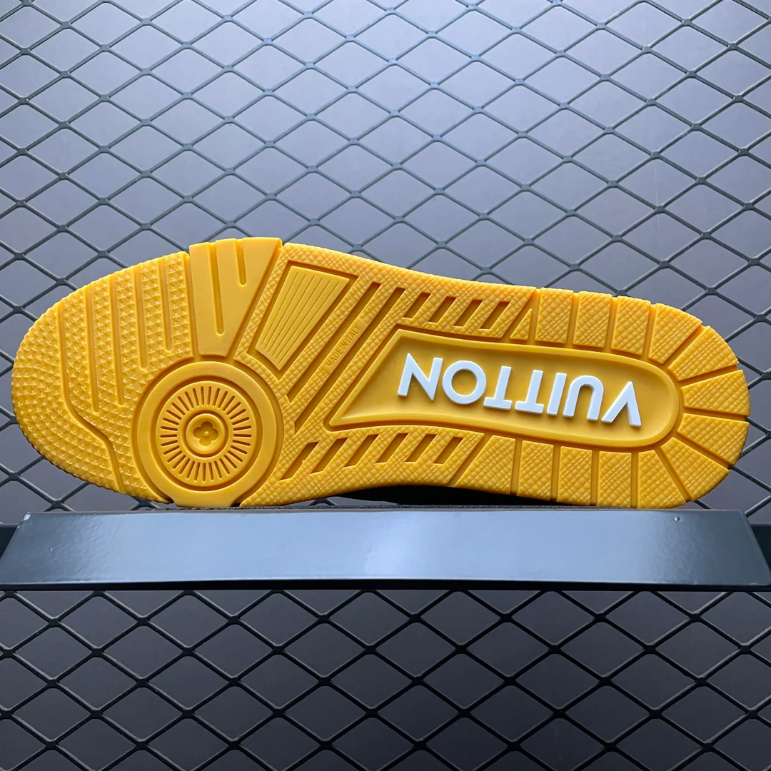 LV Trainers Yellow Embossed Monogram - Image 7