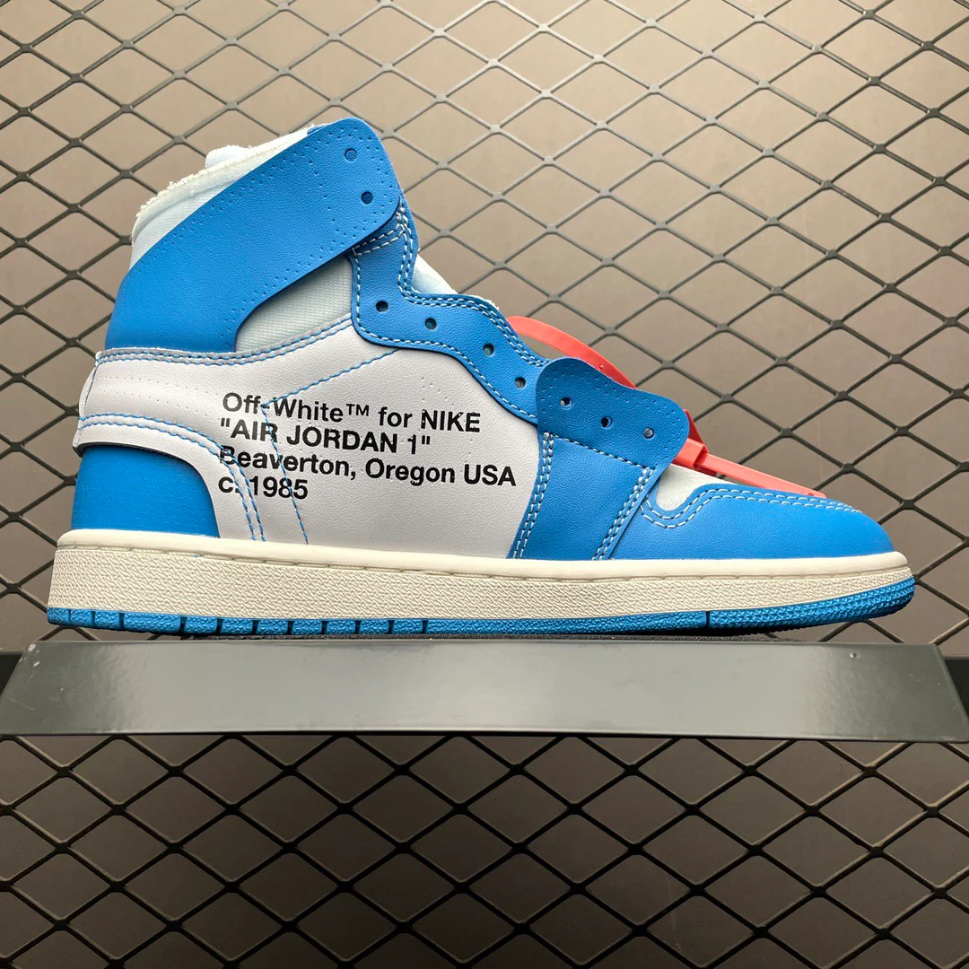 AJ1 X OW University Blue - Image 4