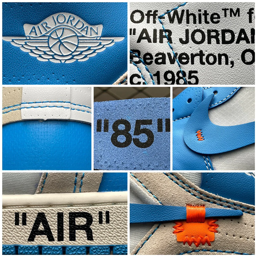AJ1 X OW University Blue - Image 9