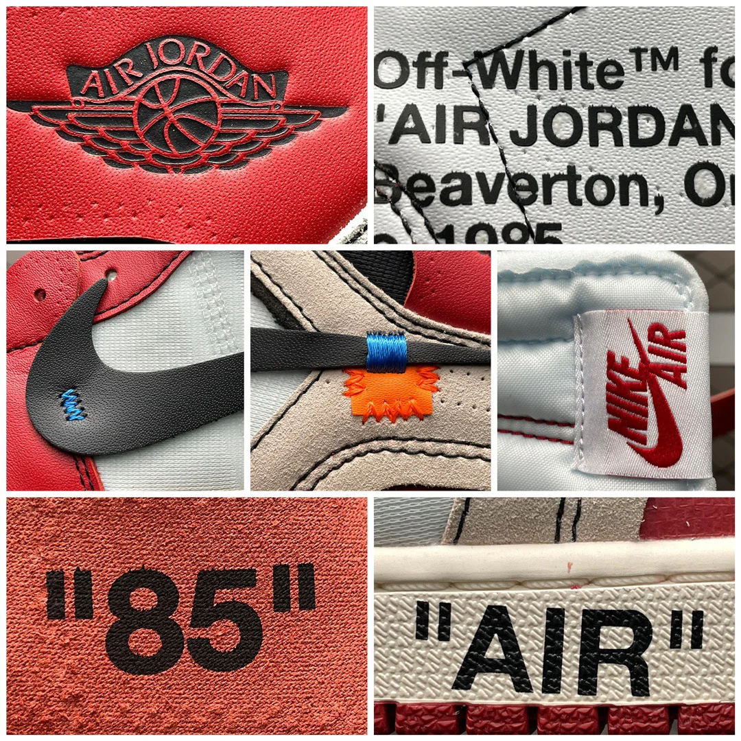 AJ1 X OW Chicago Red - Image 9