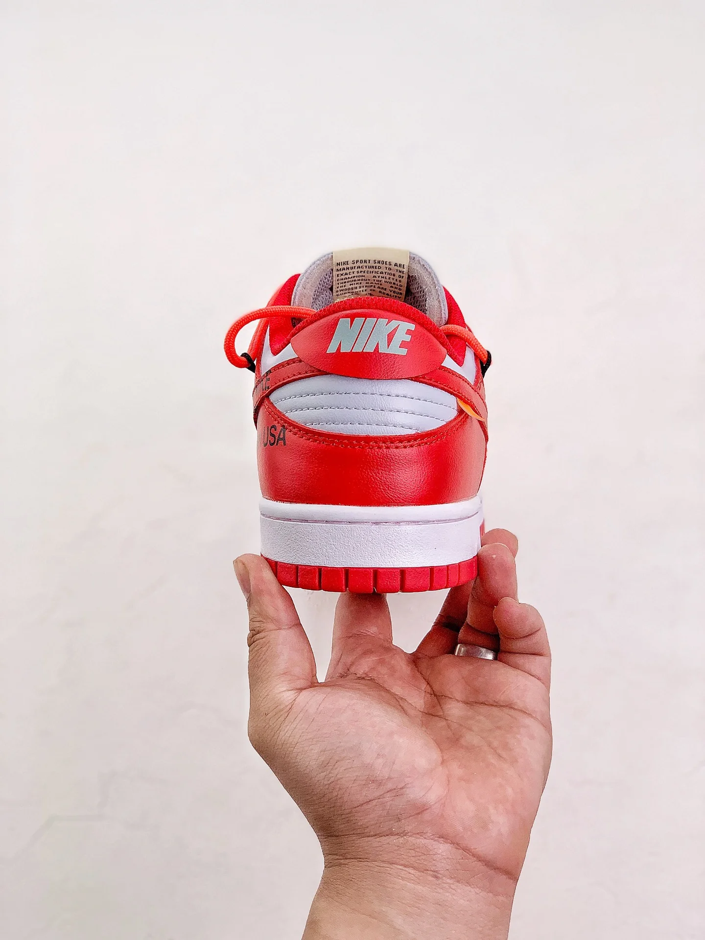 Dunk Low X OW University Red - Image 10