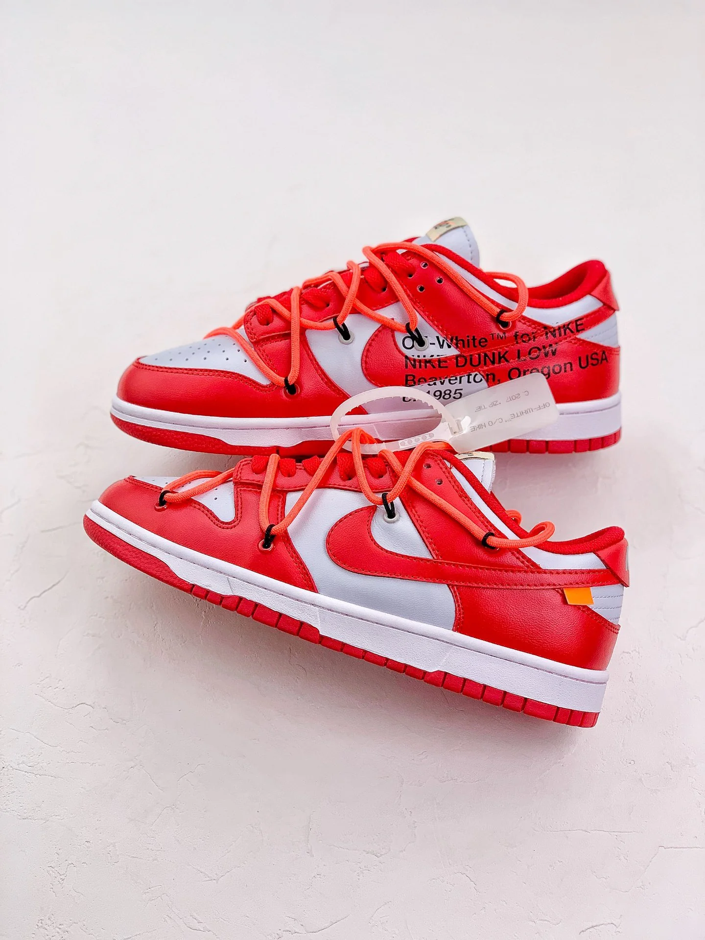 Dunk Low X OW University Red - Image 4