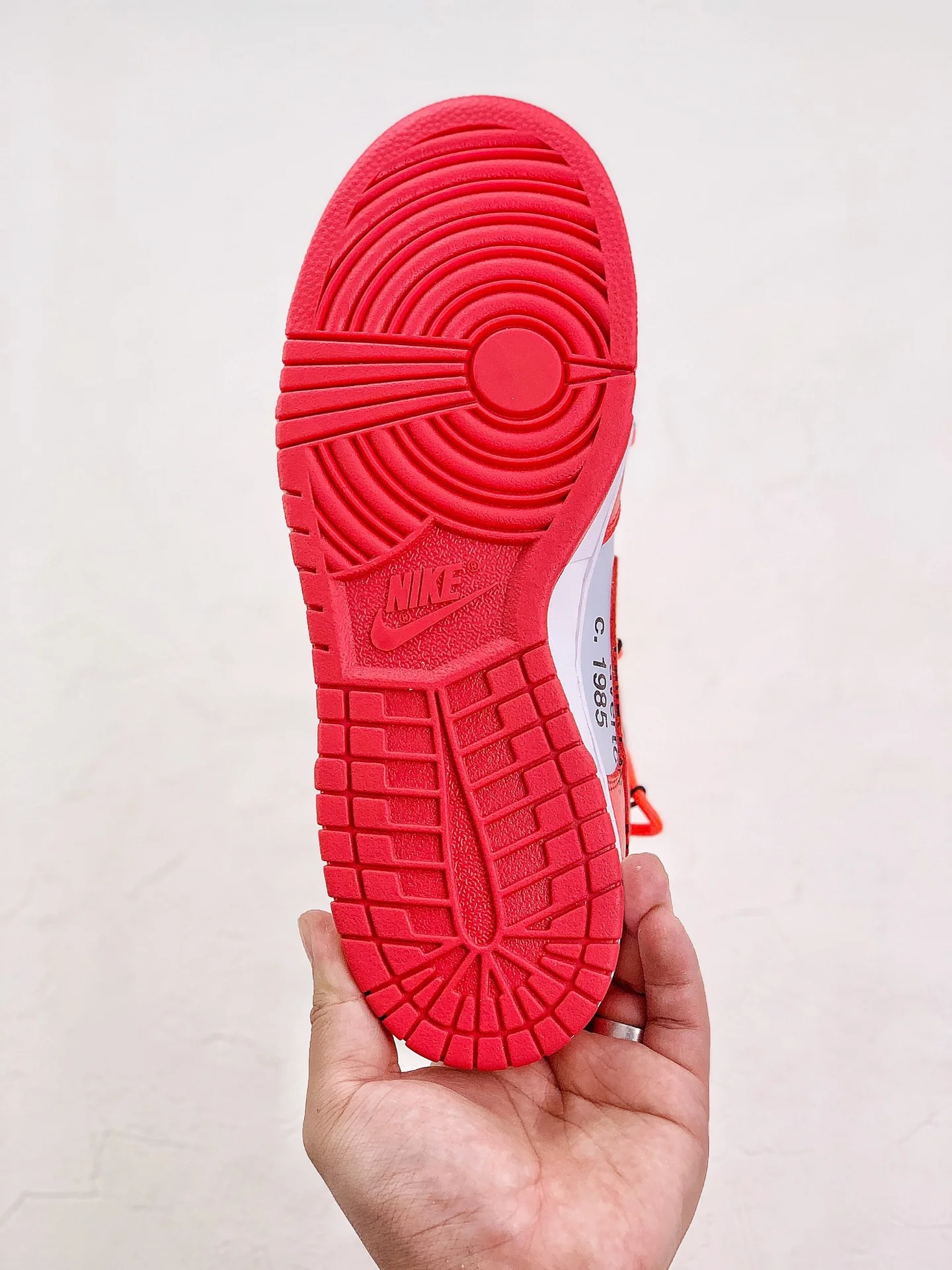 Dunk Low X OW University Red - Image 7