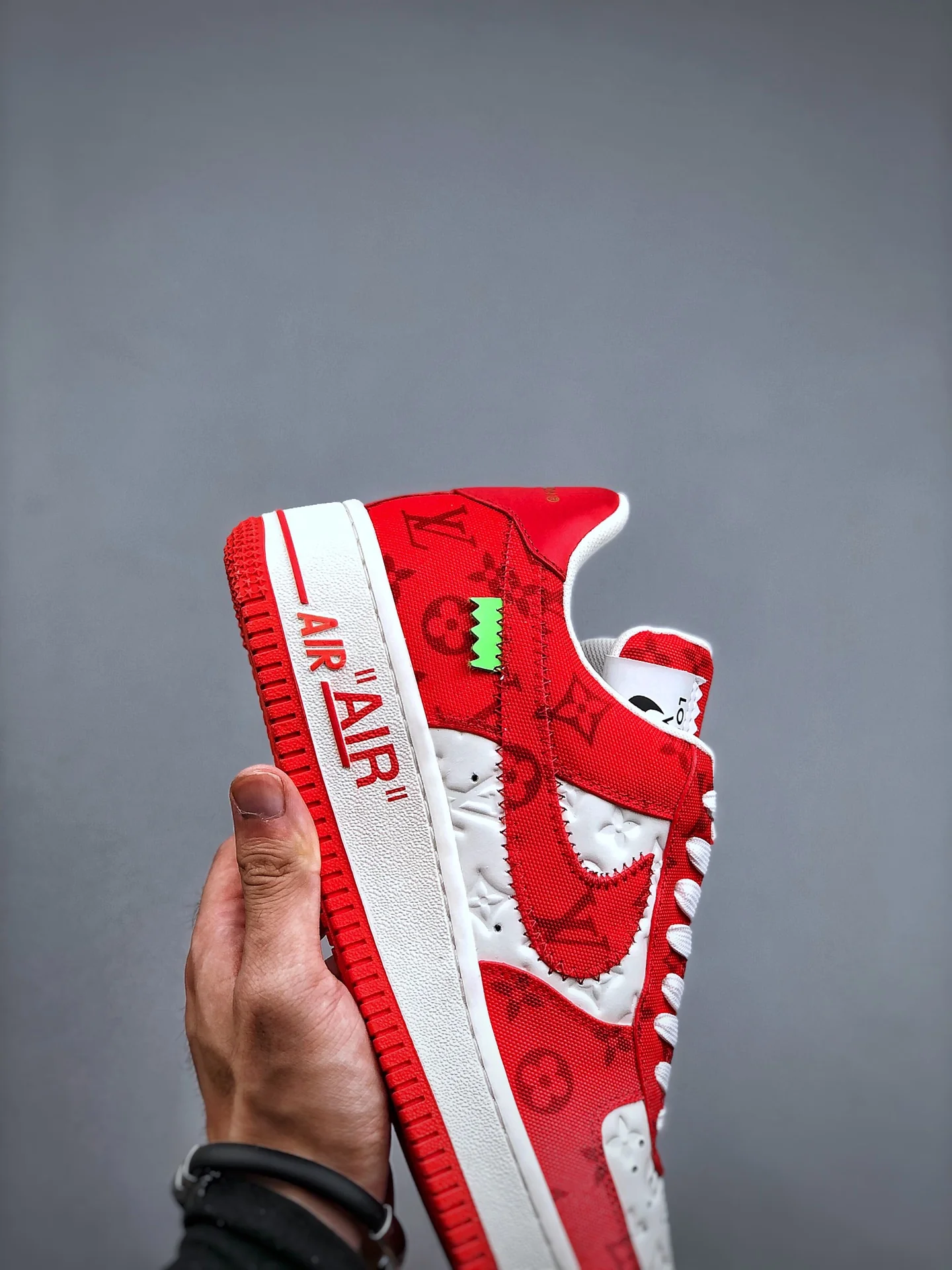 AF1 x OW by Virgil - Red Customs - Image 4