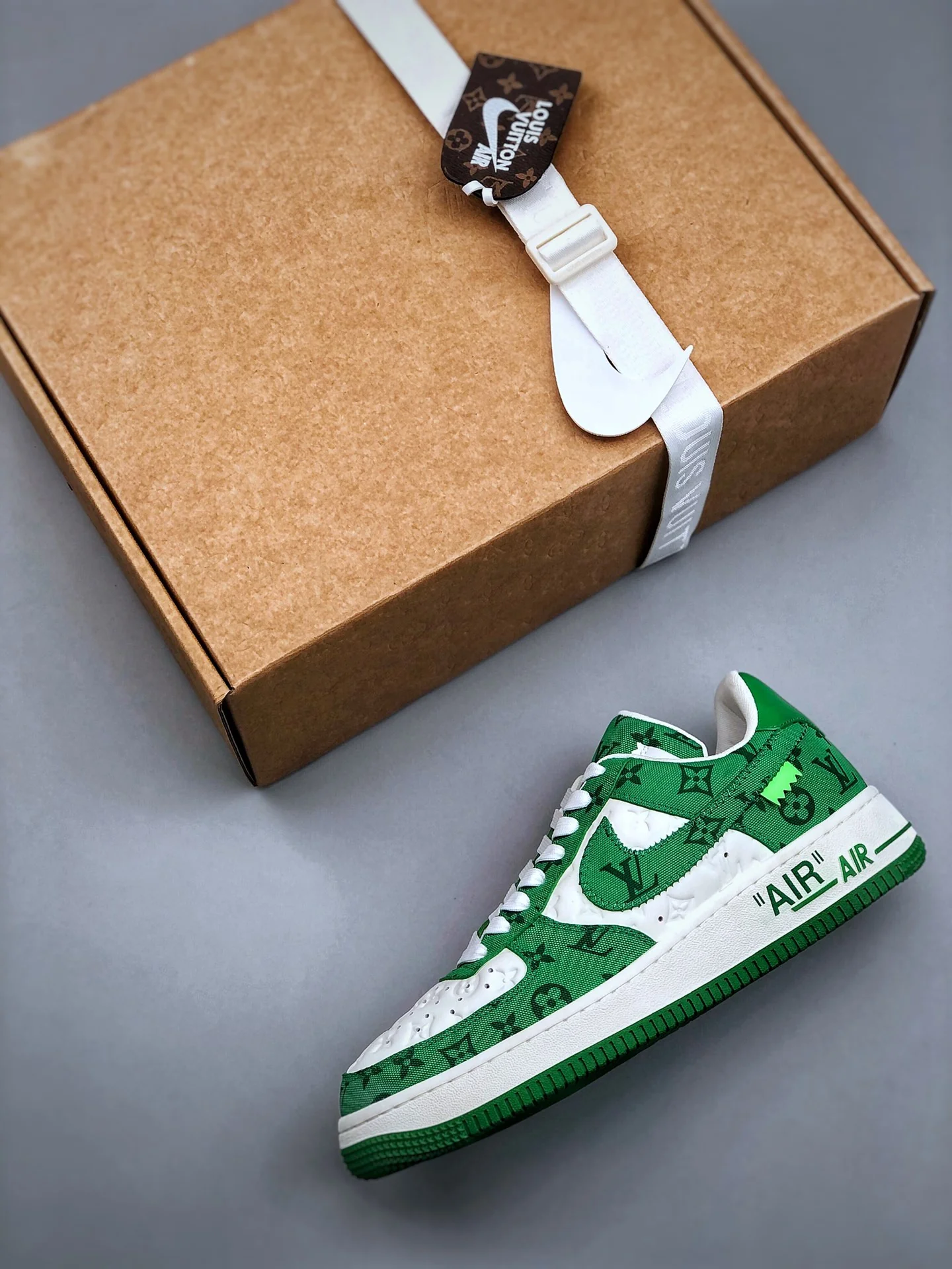 AF1 x OW by Virgil - Green Customs - Image 4
