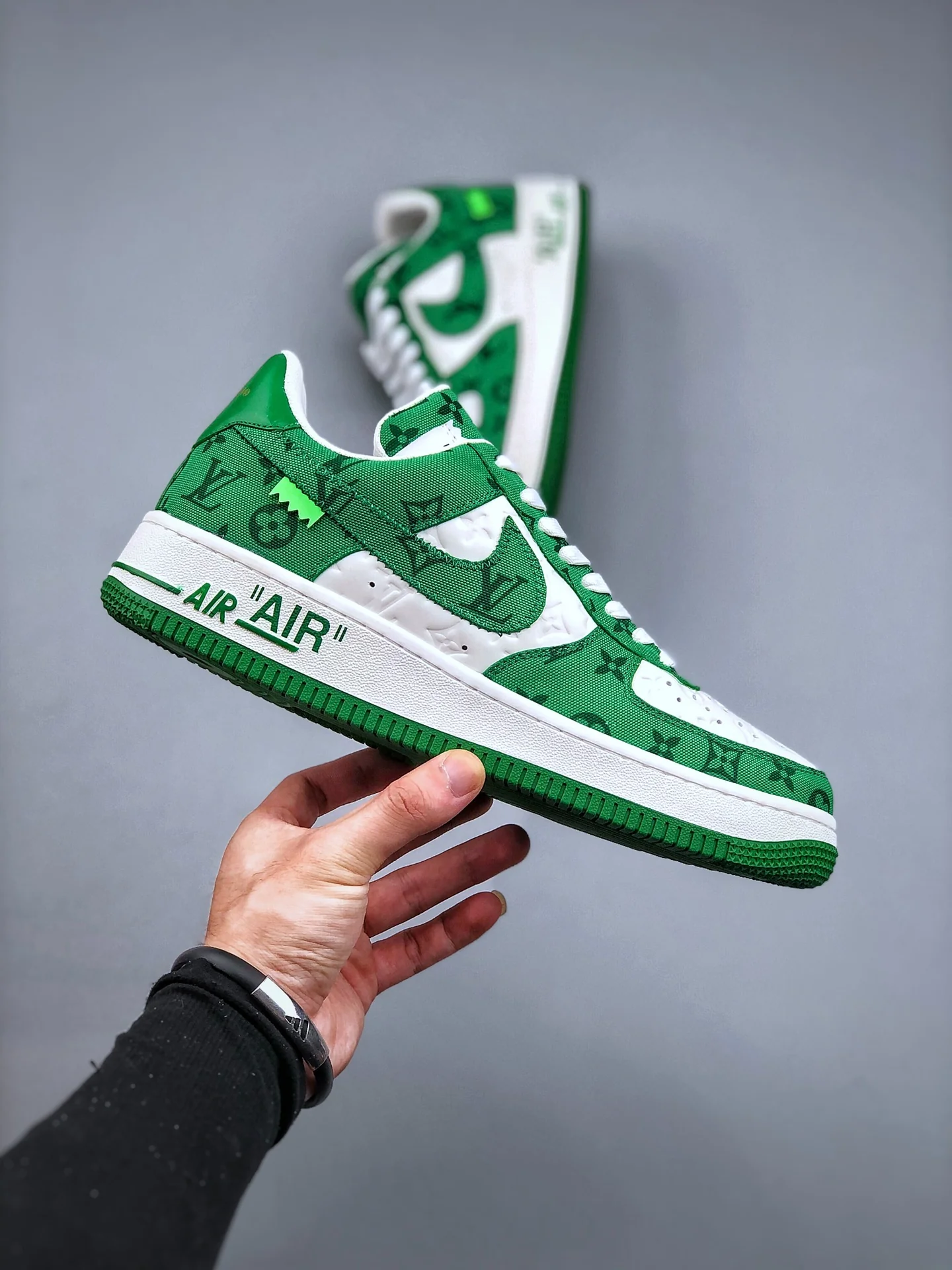 AF1 x OW by Virgil - Green Customs - Image 5
