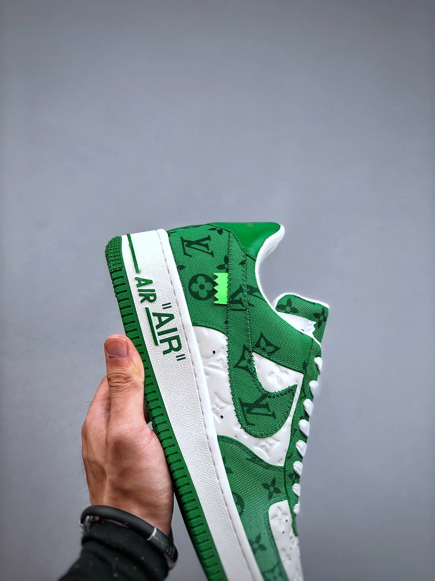 AF1 x OW by Virgil - Green Customs - Image 7