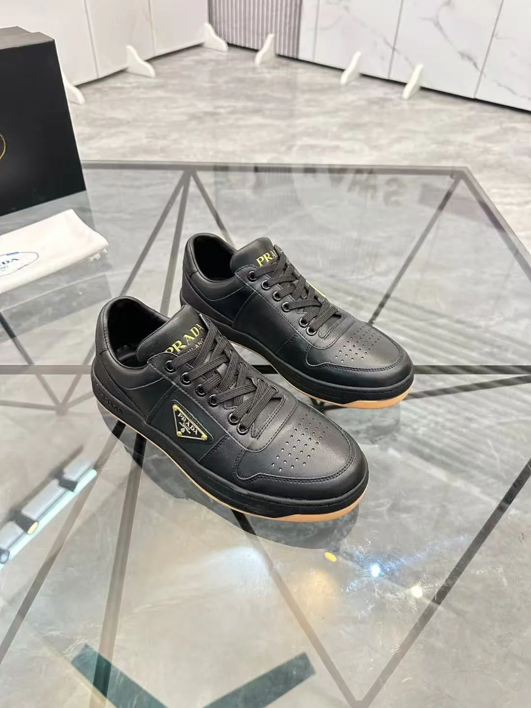Prada Downtown Black Nappa Leather - Image 10