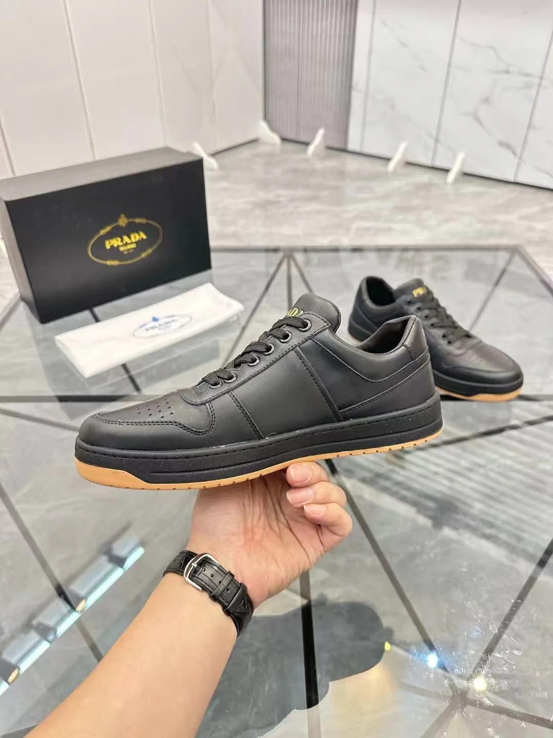Prada Downtown Black Nappa Leather - Image 2