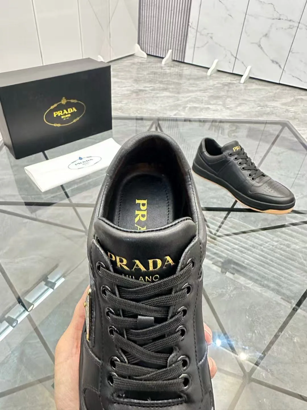 Prada Downtown Black Nappa Leather - Image 3