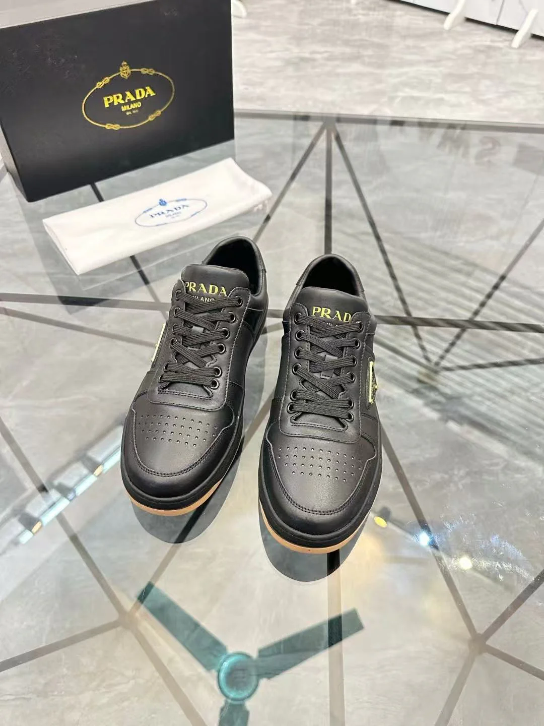 Prada Downtown Black Nappa Leather - Image 4