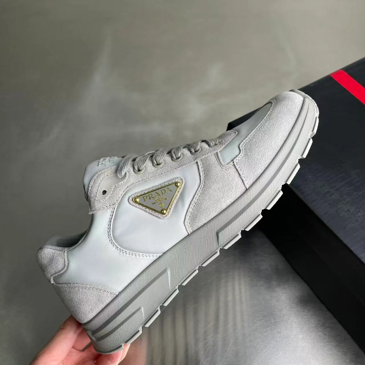 Prada Prax 2.0 Cloudy Grey Nylon - Image 4