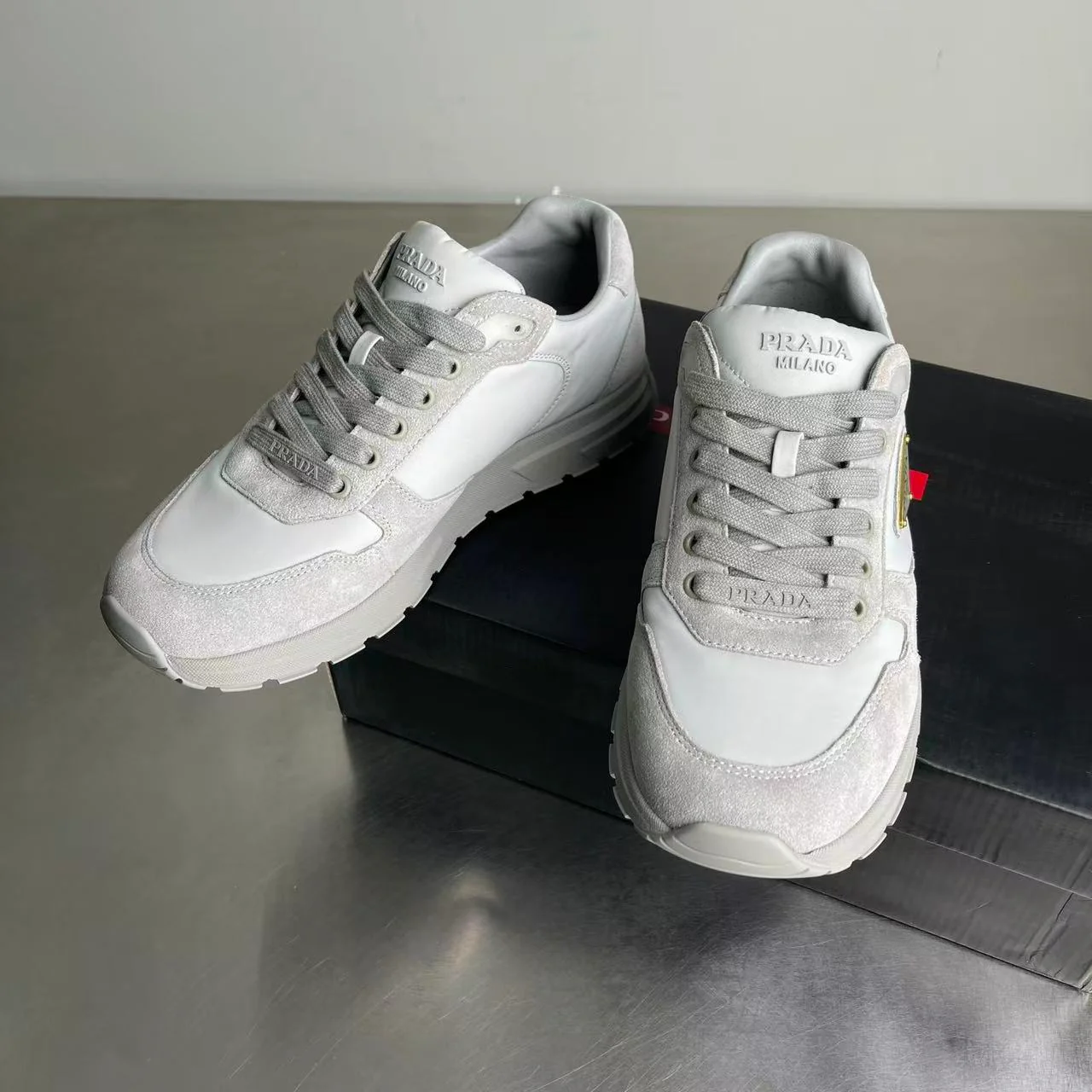 Prada Prax 2.0 Cloudy Grey Nylon - Image 7