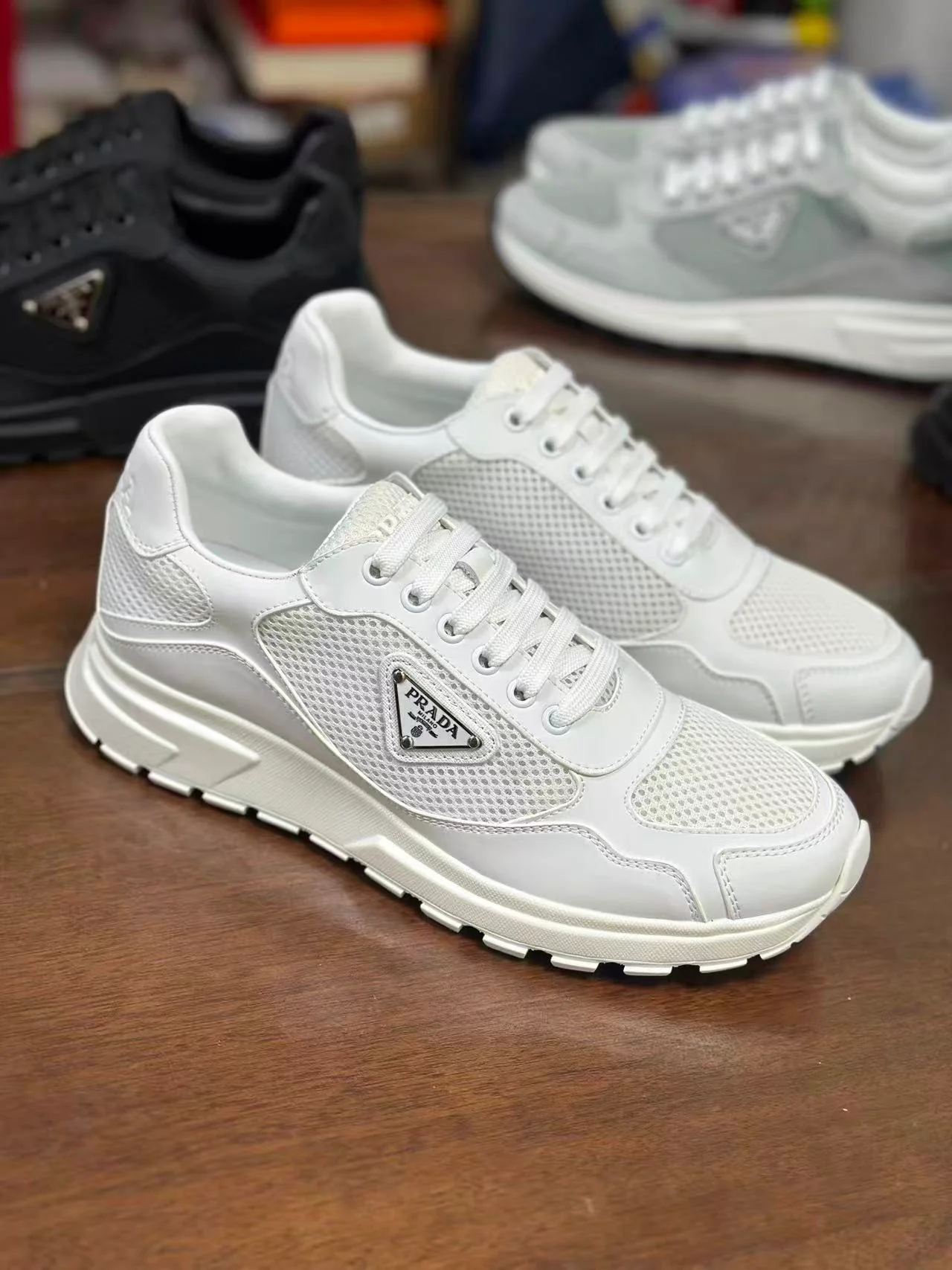 Prada Prax 2.0 White Mesh - Image 3