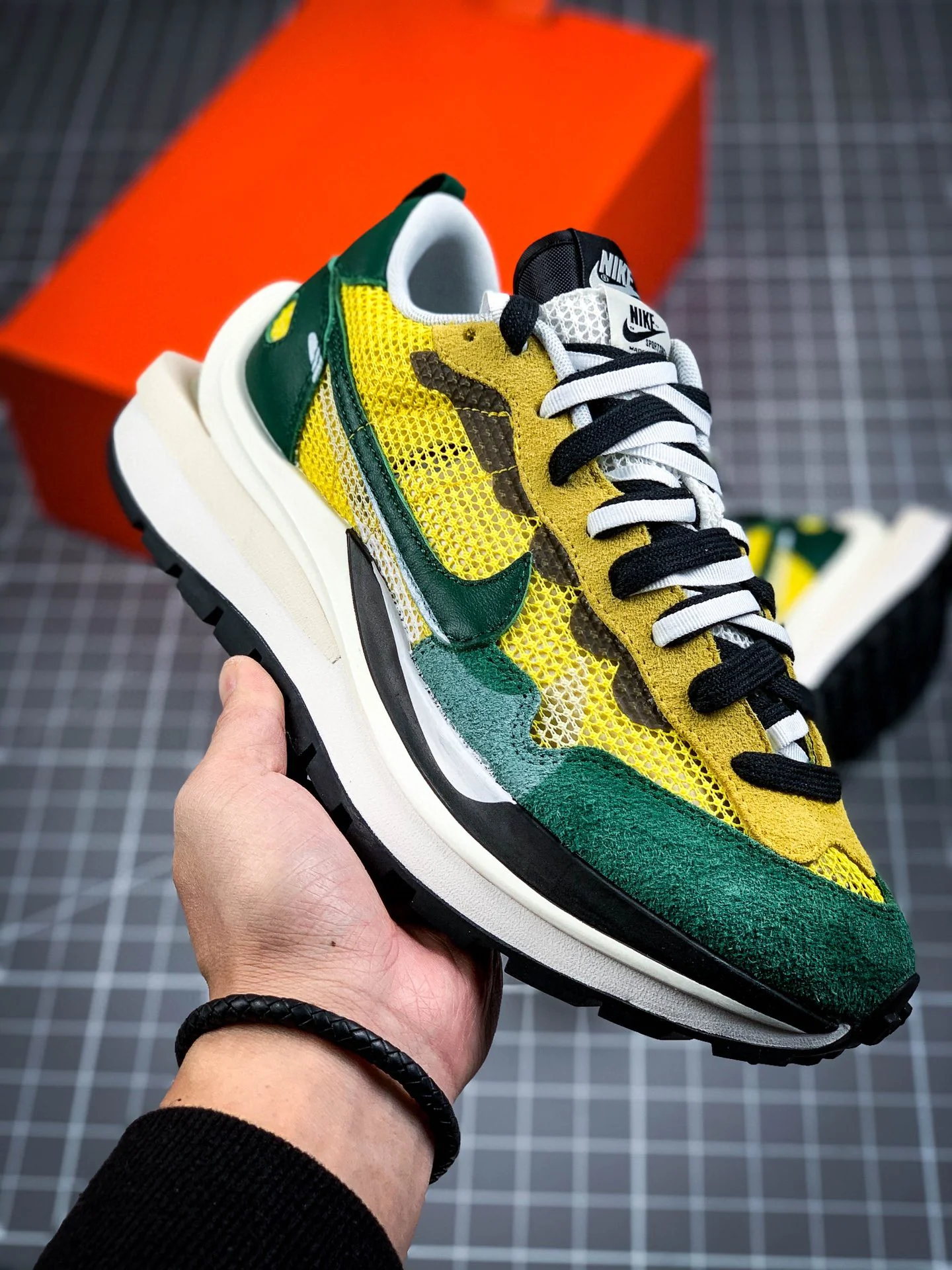 Sacai Vapor Waffle Tour Yellow - Image 10