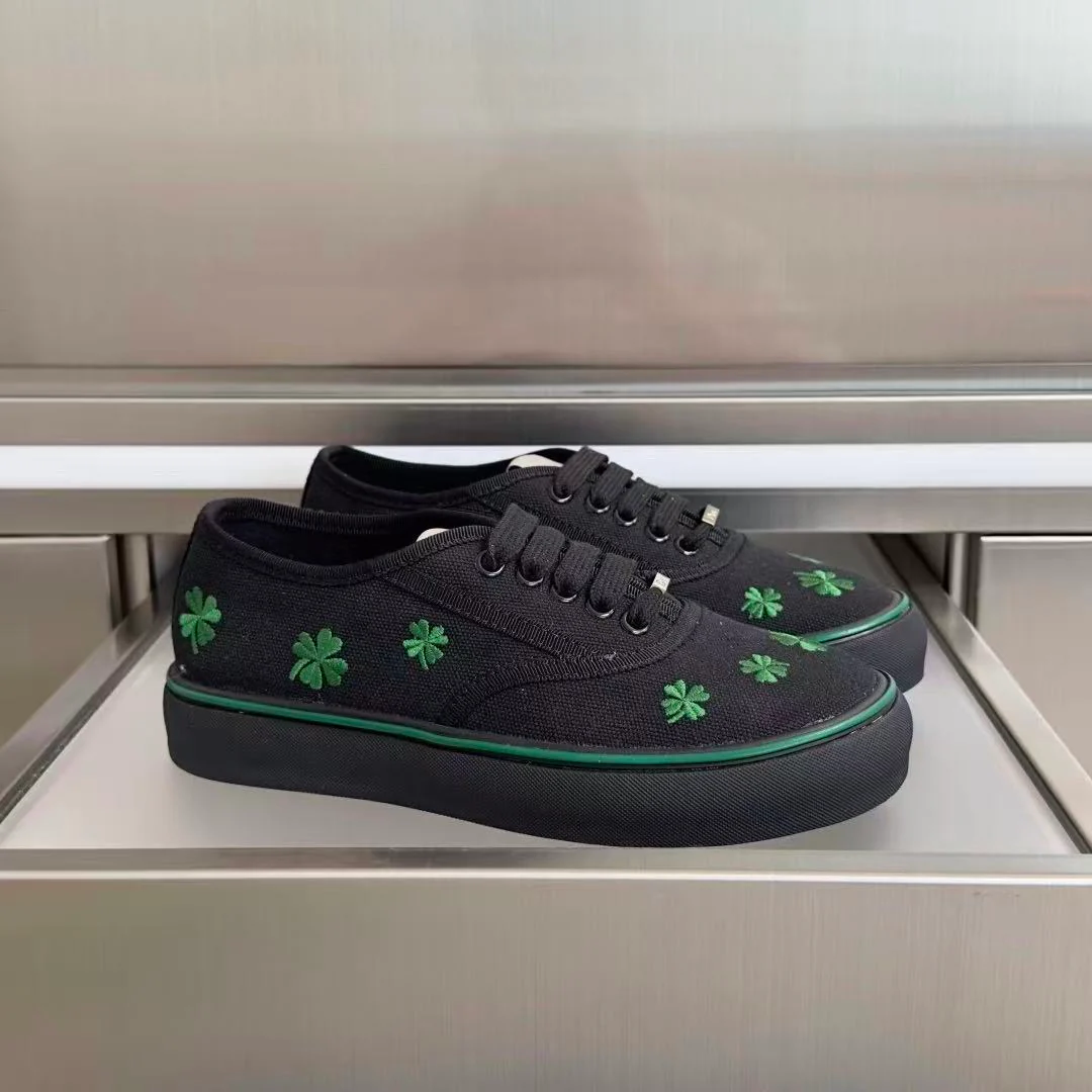Saltwind Sneaker Clover on Black Cotton - Image 6