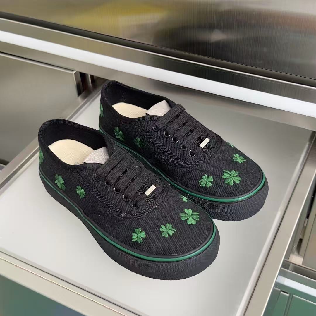 Saltwind Sneaker Clover on Black Cotton - Image 7