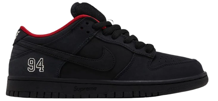 SB Dunk X Supreme Black (2025)