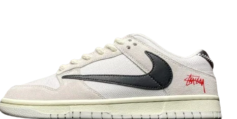 Stussy X Dunk SB Low Cream Black