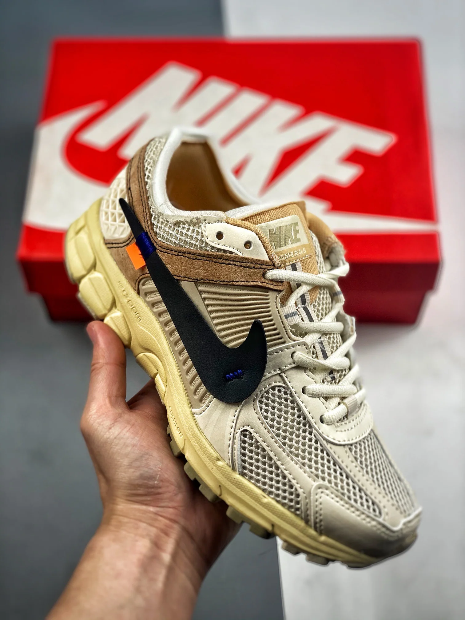 Vomero 5 x OW White Customs - Image 2