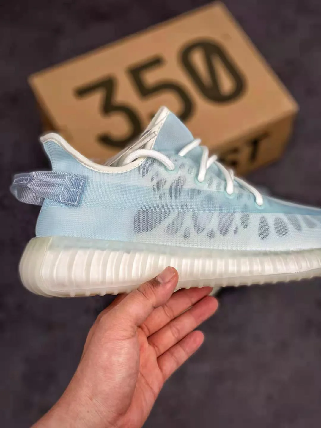 YZY 350 Mono Ice - Image 8